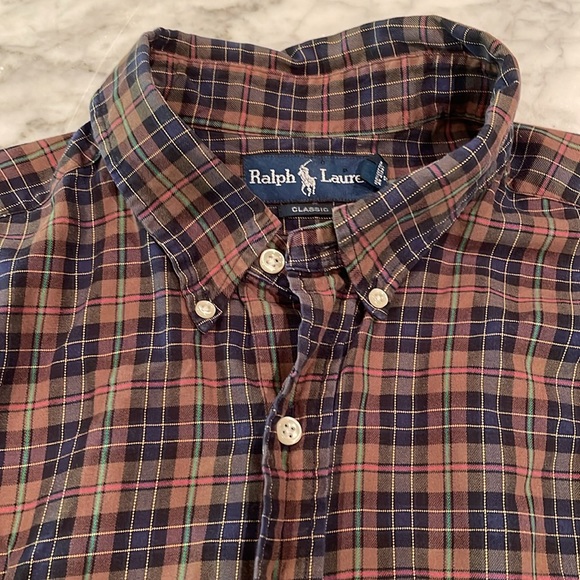 Ralph Lauren Classic Fit Plaid Button Down - Picture 9 of 12